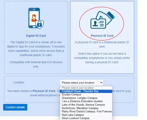 Printed CampusCard Interface